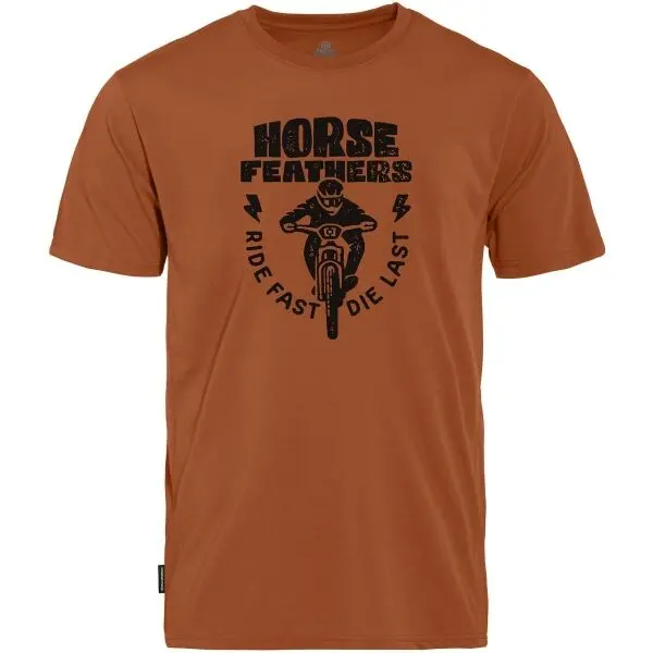 Horsefeathers Horsefeathers FULL SEND Мъжка колоездачна тениска, кафяво, размер