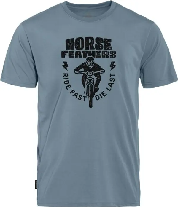 Horsefeathers Horsefeathers FULL SEND Мъжка колоездачна тениска, светлосиньо, размер