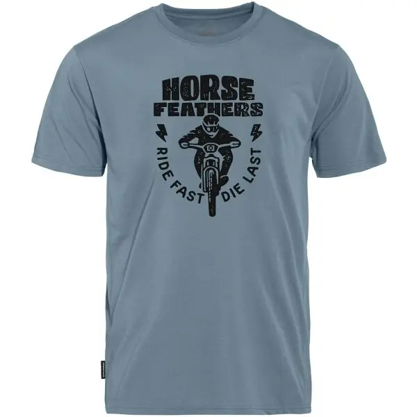 Horsefeathers Horsefeathers FULL SEND Мъжка колоездачна тениска, светлосиньо, размер
