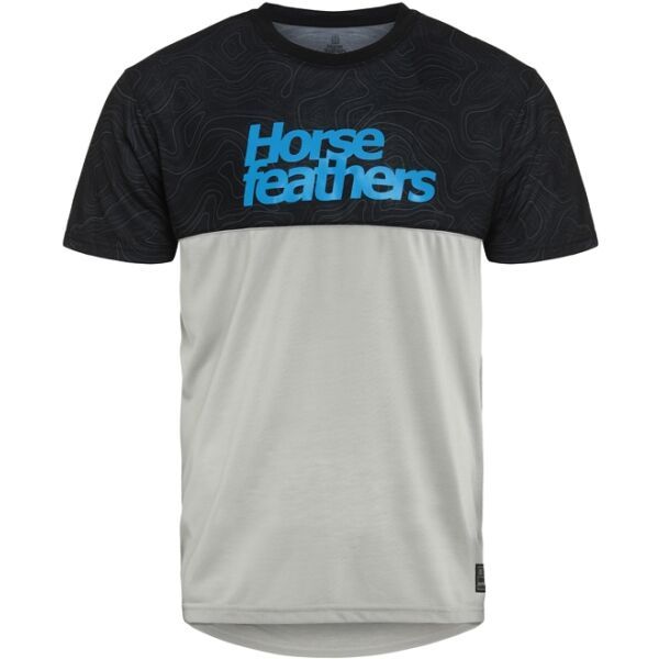 Horsefeathers Horsefeathers FURY Мъжка тениска за колоездене, сиво, размер