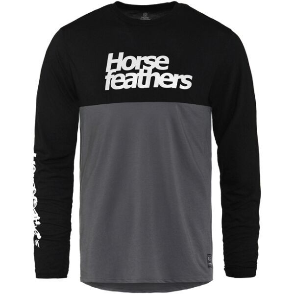 Horsefeathers Horsefeathers FURY Мъжка тениска за колоездене, тъмносиво, размер