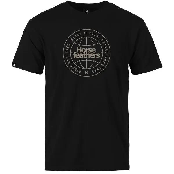 Horsefeathers Horsefeathers GLOBAL Мъжка тениска, черно, размер XXL