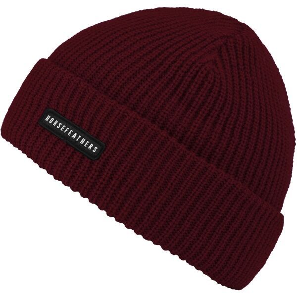 Horsefeathers Horsefeathers JAKE BEANIE Мъжка зимна шапка, винен, размер