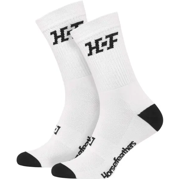 Horsefeathers Horsefeathers JAM Унисекс колоездачни чорапи, бяло, размер 44-47