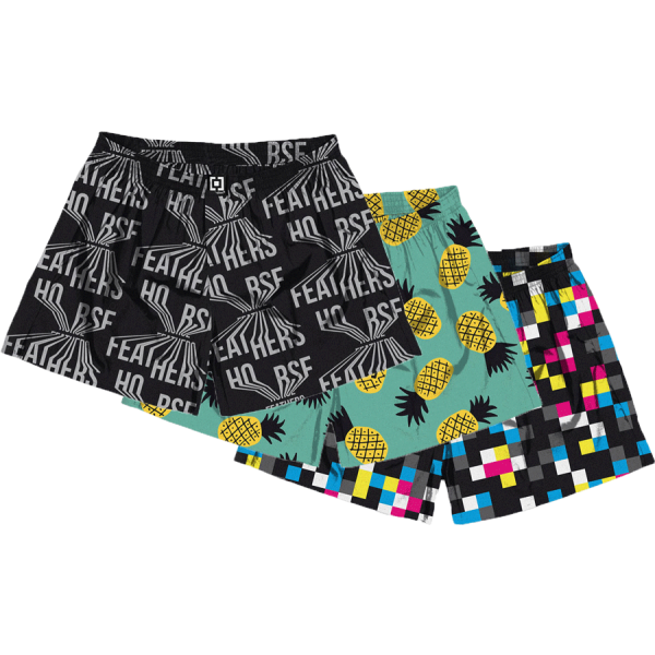 Horsefeathers Horsefeathers MANNY 3PACK BOXER SHORTS Мъжки боксерки, микс, размер