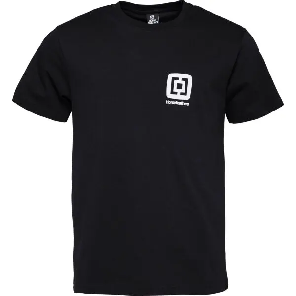 Horsefeathers Horsefeathers MINI LOGO T-SHIRT Мъжка тениска, черно, размер