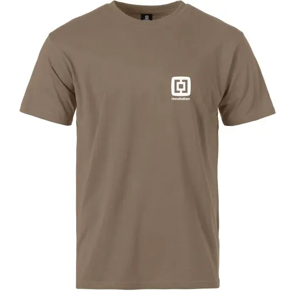 Horsefeathers Horsefeathers MINI LOGO T-SHIRT Мъжка тениска, кафяво, размер