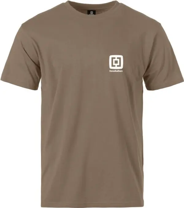 Horsefeathers Horsefeathers MINI LOGO T-SHIRT Мъжка тениска, кафяво, размер XXL