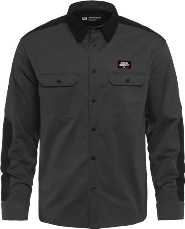 Horsefeathers Horsefeathers PROM Мъжка колоездачна риза, тъмносиво, размер