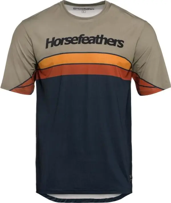 Horsefeathers Horsefeathers QUANTUM Мъжка колоездачна фланелка, черно, размер