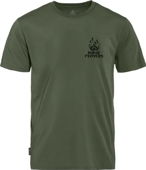 Horsefeathers Horsefeathers RECKLESS TECH Мъжка тениска, khaki, размер