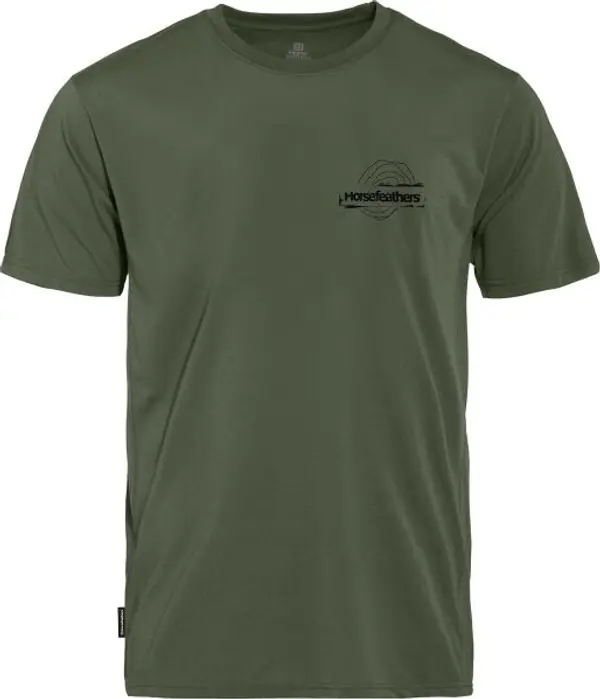 Horsefeathers Horsefeathers SHANK Мъжка тениска, тъмнозелено, размер