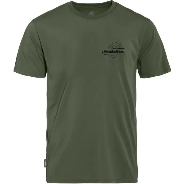 Horsefeathers Horsefeathers SHANK Мъжка тениска, тъмнозелено, размер