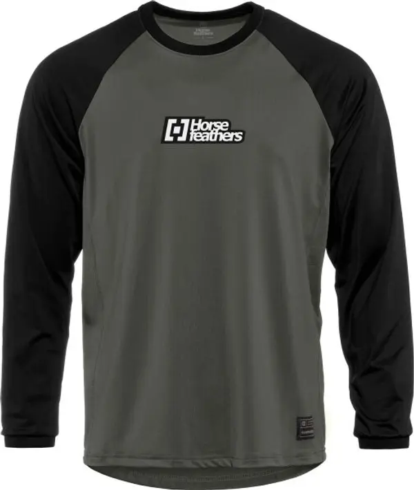 Horsefeathers Horsefeathers SPIKE LS Мъжка колоездачна фланелка, тъмнозелено, размер