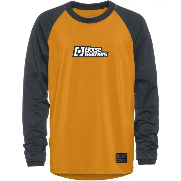 Horsefeathers Horsefeathers SPIKE LS YOUTH Момчешки колоездачен екип, кафяво, размер