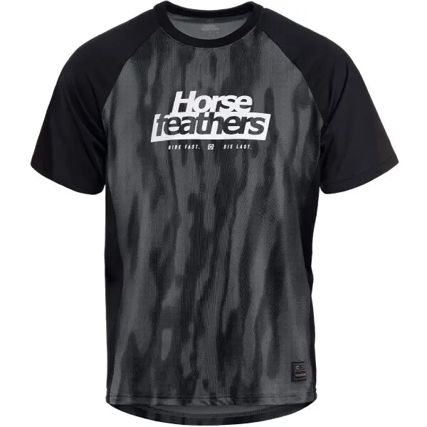 Horsefeathers Horsefeathers SPIKE Мъжка тениска за колоездене, тъмносиво, размер