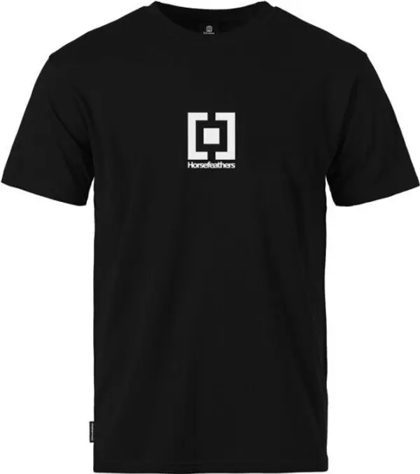 Horsefeathers Horsefeathers T-SHIRT VERTICAL MID LOGO CLASSICS Мъжка тениска, черно, размер