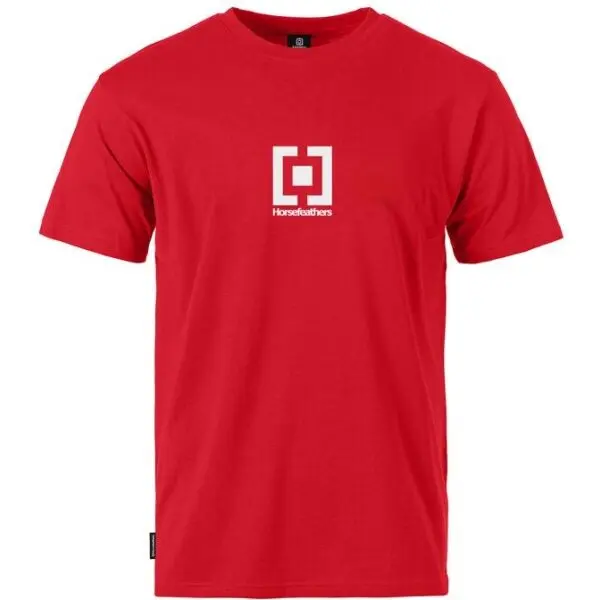 Horsefeathers Horsefeathers T-SHIRT VERTICAL MID LOGO CLASSICS Мъжка тениска, червено, размер