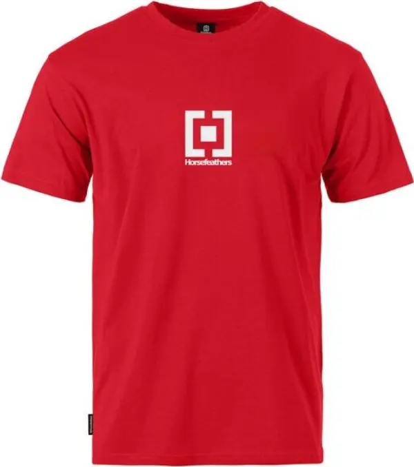 Horsefeathers Horsefeathers T-SHIRT VERTICAL MID LOGO CLASSICS Мъжка тениска, червено, размер