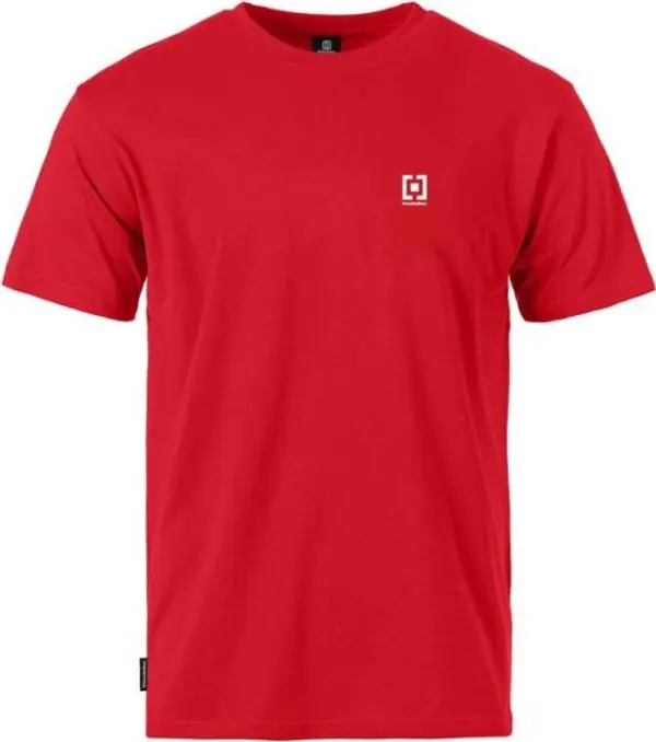 Horsefeathers Horsefeathers T-SHIRT VERTICAL MINI LOGO Мъжка тениска, червено, размер