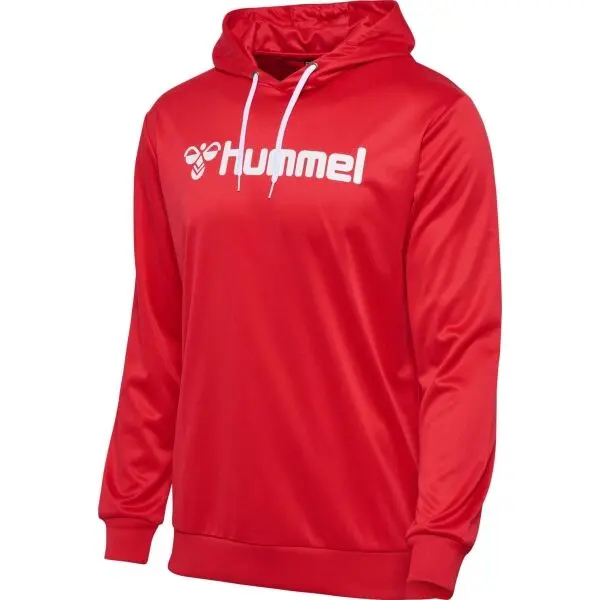 Hummel Hummel LOGO HOODIE Мъжки суитшърт, червено, размер