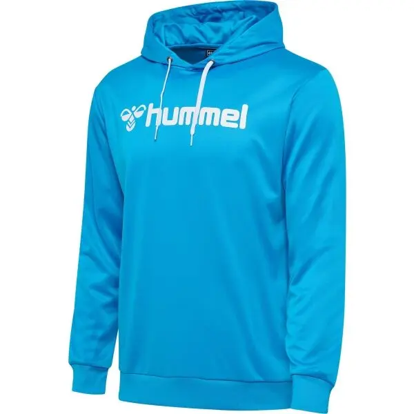 Hummel Hummel LOGO HOODIE Мъжки суитшърт, светлосиньо, размер