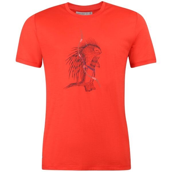 Icebreaker Icebreaker SPECTOR SS CREWE TBC METRO HTHR M Функционална тениска от мерино вълна, червено, размер