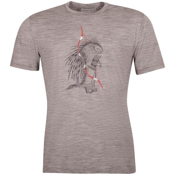 Icebreaker Icebreaker SPECTOR SS CREWE TBC METRO HTHR M Функционална тениска от мерино вълна, сиво, размер