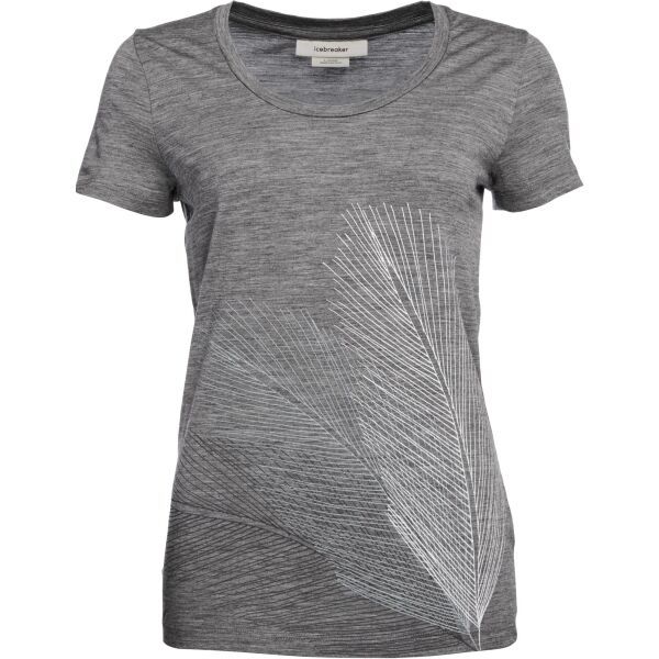Icebreaker Icebreaker TECH LITE II SS SCOOP TEE HTHR W Дамска тениска, сиво, размер