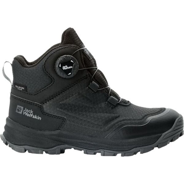 Jack Wolfskin Jack Wolfskin CYROX TEXAPORE DIAL MID K Детски туристически обувки, черно, размер