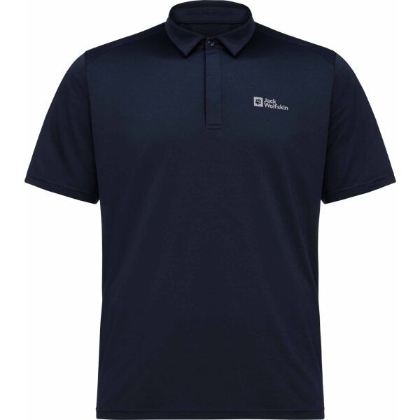 Jack Wolfskin Jack Wolfskin DELGAMI M Мъжка тениска с якичка, тъмносин, размер