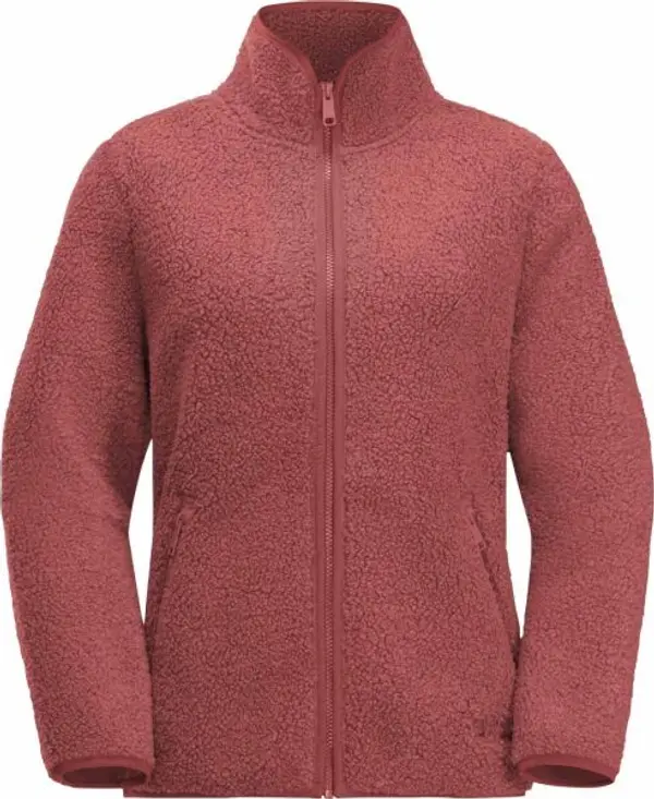 Jack Wolfskin Jack Wolfskin HIGH CURL JACKET W Дамски туристически суитшърт, червено, размер