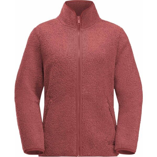 Jack Wolfskin Jack Wolfskin HIGH CURL JACKET W Дамски туристически суитшърт, червено, размер