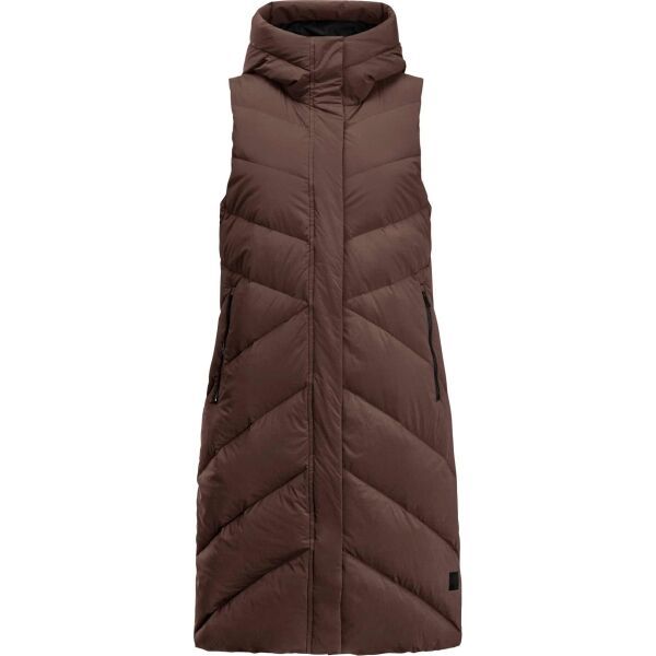 Jack Wolfskin Jack Wolfskin MARIENPLATZ VEST W Дамско яке с пълнеж от пера, кафяво, размер