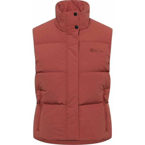 Jack Wolfskin Jack Wolfskin NORDLICHT VEST W Дамски дълъг елек, червено, размер