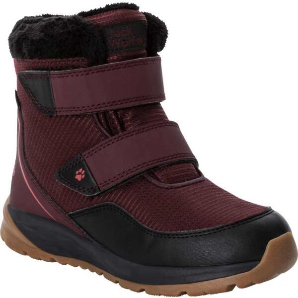 Jack Wolfskin Jack Wolfskin POLAR WOLF TEXAPORE MID VC K Детски зимни обувки, винен, размер