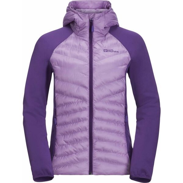 Jack Wolfskin Jack Wolfskin ROUTEBURN PRO HYBRID W Дамско затоплено яке, лилаво, размер