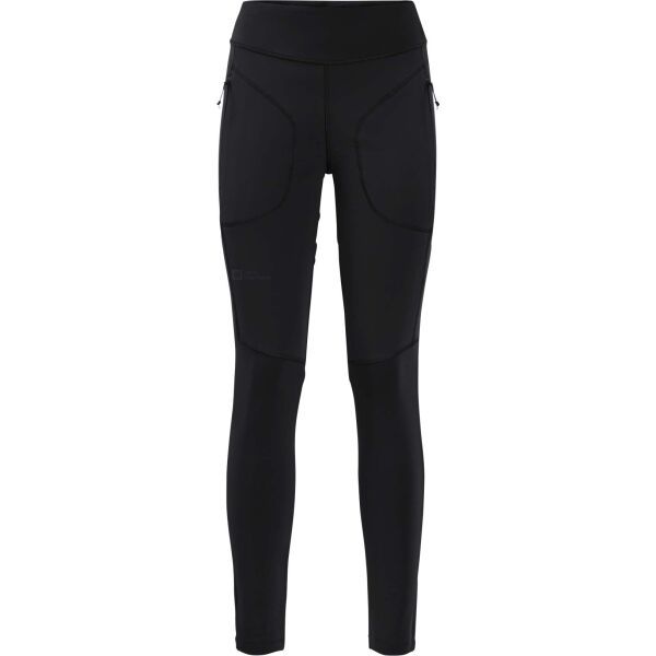 Jack Wolfskin Jack Wolfskin SALMASER TIGHTS W Дамски туристически панталони, черно, размер