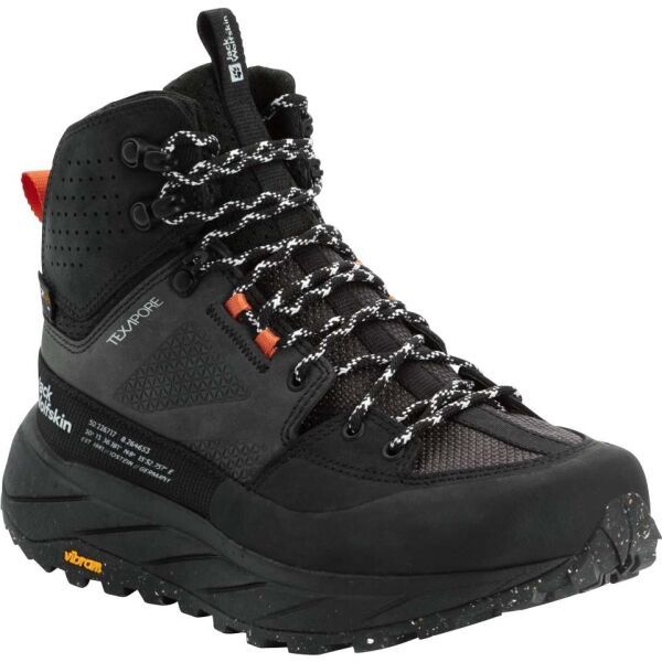Jack Wolfskin Jack Wolfskin TERRAQUEST TEXAPORE MID W Дамски обувки за туризъм, черно, размер