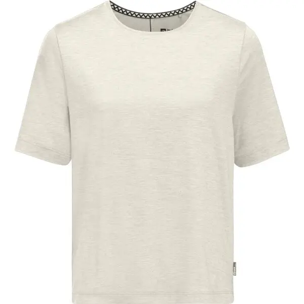 Jack Wolfskin Jack Wolfskin TRAVEL T W Дамска тениска, бяло, размер