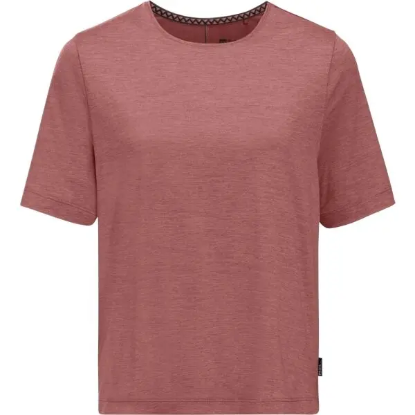 Jack Wolfskin Jack Wolfskin TRAVEL T W Дамска тениска, червено, размер