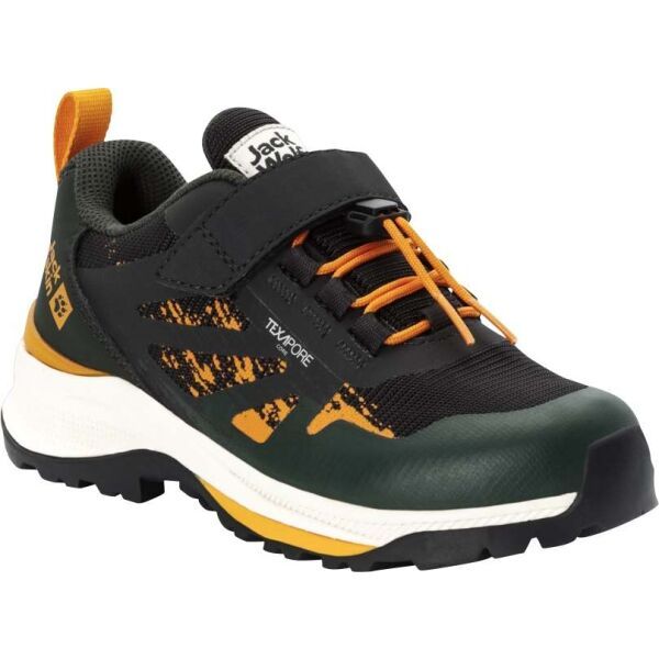 Jack Wolfskin Jack Wolfskin VILI HIKER TEXAPORE K LOW Детски трекинг обувки, черно, размер