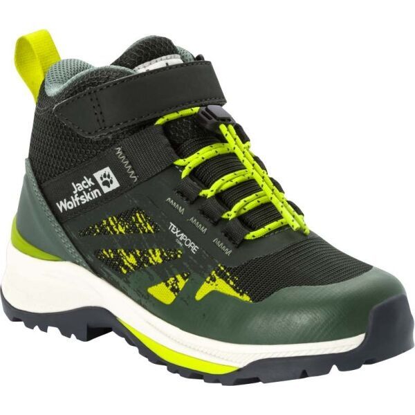 Jack Wolfskin Jack Wolfskin VILI HIKER TEXAPORE MID K Детски туристически обувки, зелено, размер