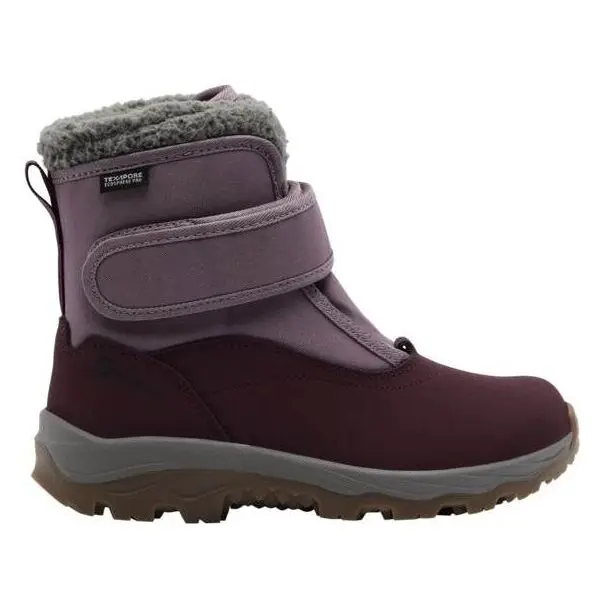 Jack Wolfskin Jack Wolfskin VOJO SHELL TEXAPORE MID VC K Детски зимни обувки, винен, размер