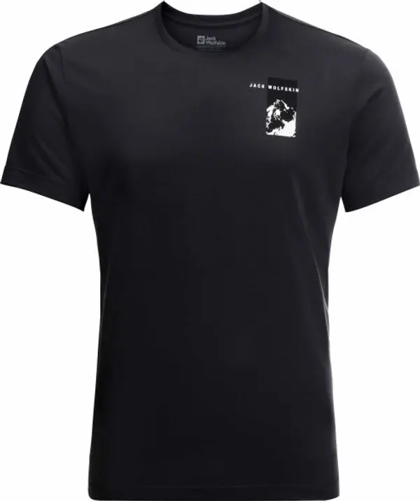 Jack Wolfskin Jack Wolfskin VONNAN S/S GRAPHIC T M Мъжка тениска, черно, размер