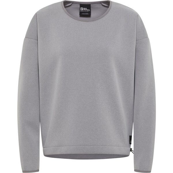 Jack Wolfskin Jack Wolfskin WANDEREST PULLOVER W Дамски суитшърт, сиво, размер