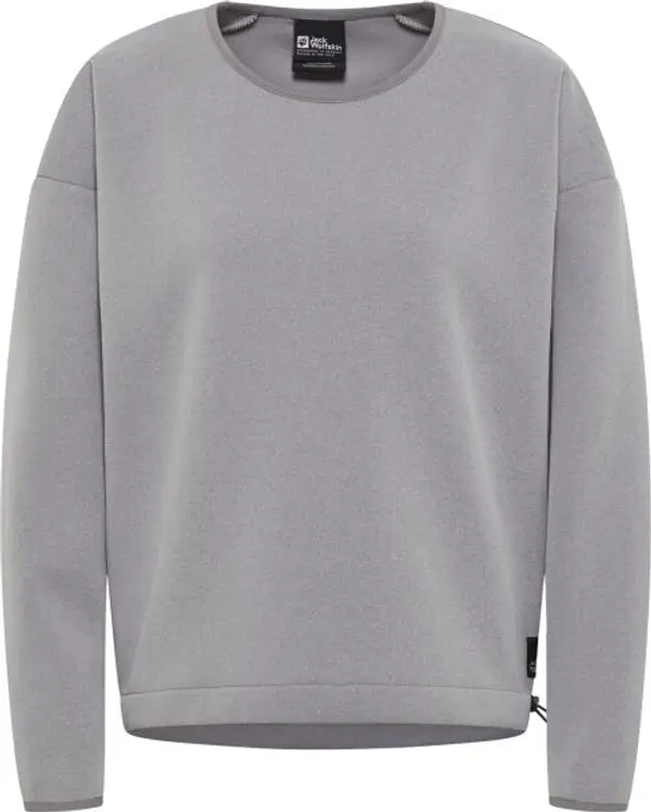 Jack Wolfskin Jack Wolfskin WANDEREST PULLOVER W Дамски суитшърт, сиво, размер