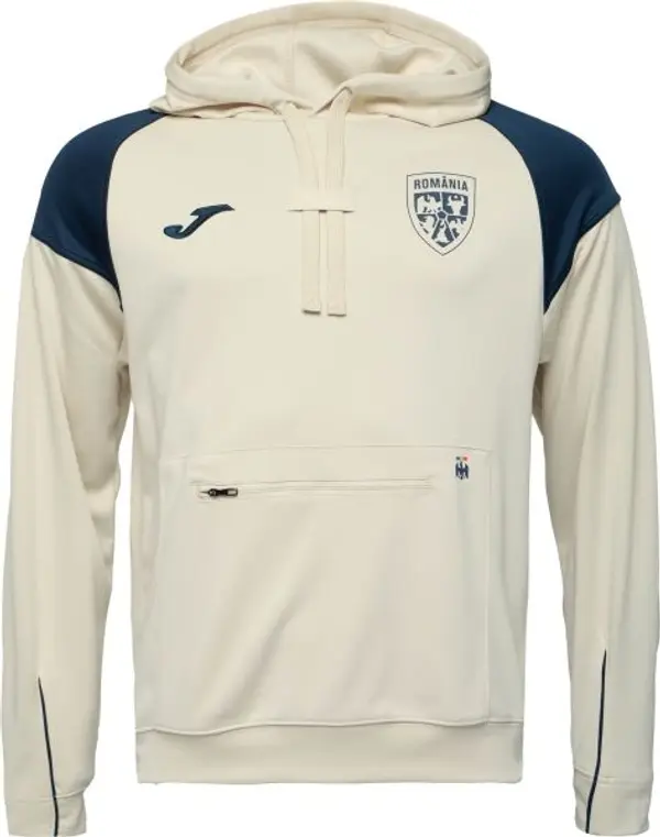 Joma Joma FED. FUTBOL RUMANÍA FREE TIME HOODIE Мъжки суитшърт, бежово, размер