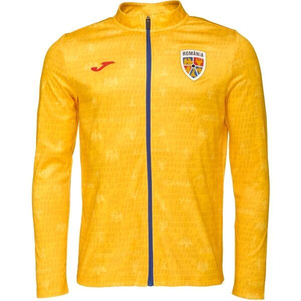 Joma Joma FED. FUTBOL RUMANÍA PRE-GAME FULL ZIP SWEATSHIRT Мъжки футболен суитшърт, жълто, размер