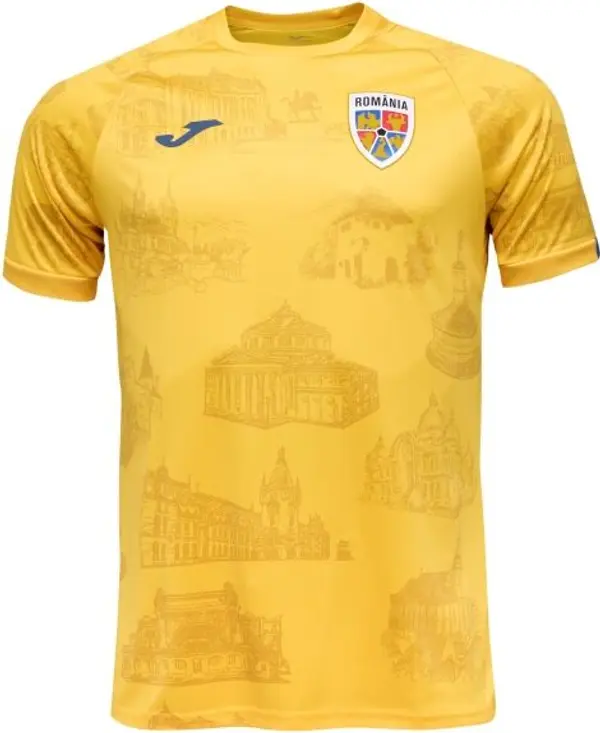 Joma Joma FED. FUTBOL RUMANÍA PRE-GAME SHORT SLEEVE T-SHIRT Мъжка спортна тениска, жълто, размер